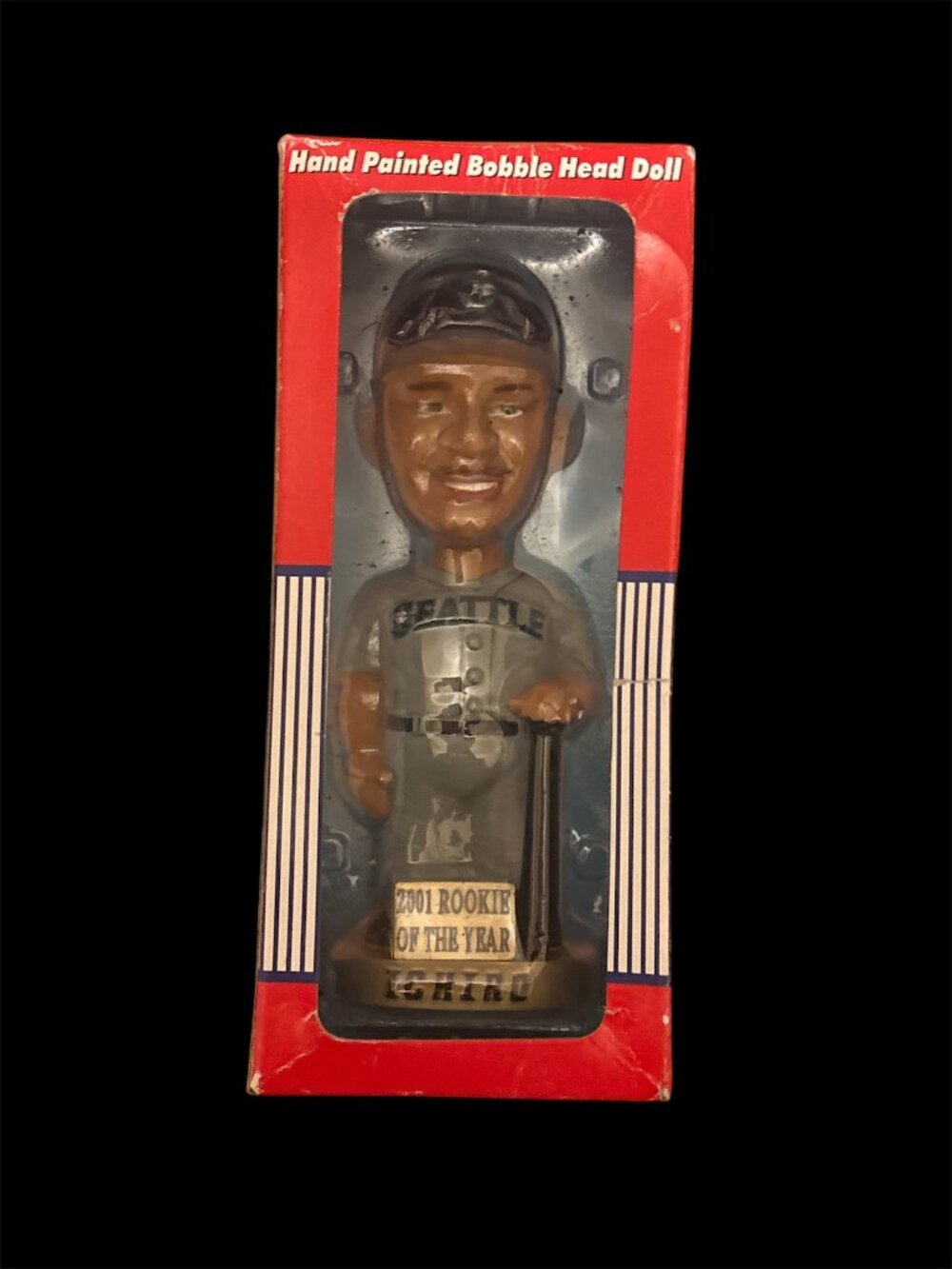 Ichiro Seattle 2001 Rookie of the Year Hand Painted Bobblehead